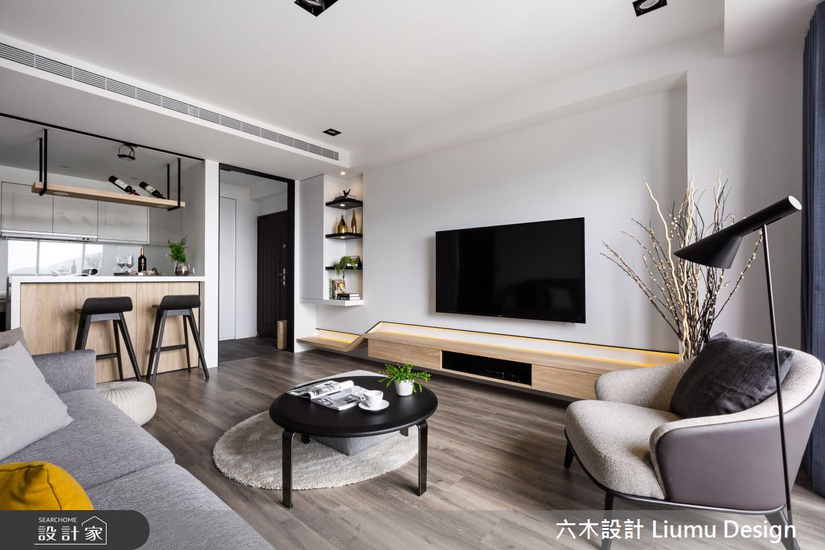 22坪新成屋(5年以下)＿北歐風客廳吧檯案例圖片＿六木設計 Liumu Design＿六木_01之12