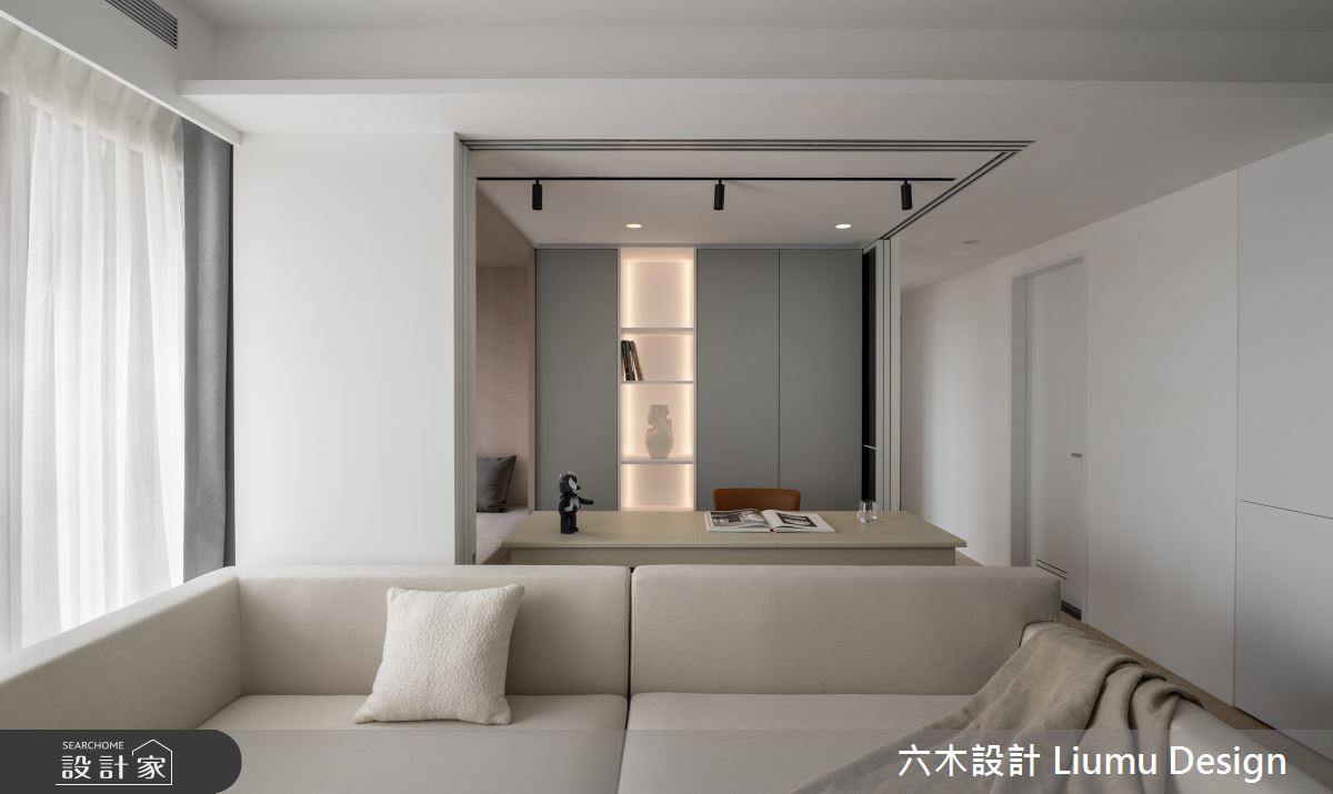 30坪新成屋(5年以下)＿現代風客廳書房工作區案例圖片＿六木設計 Liumu Design＿六木_17之12