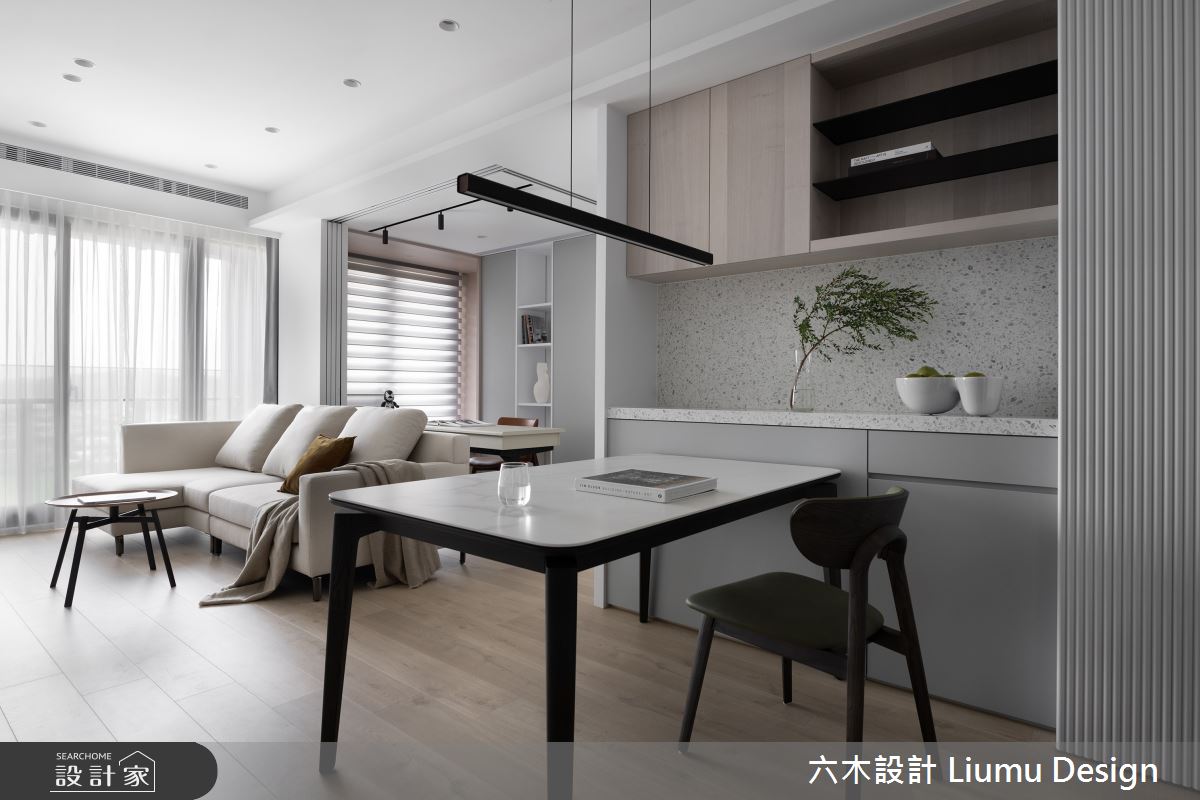 30坪新成屋(5年以下)＿現代風客廳餐廳書房工作區案例圖片＿六木設計 Liumu Design＿六木_17之4