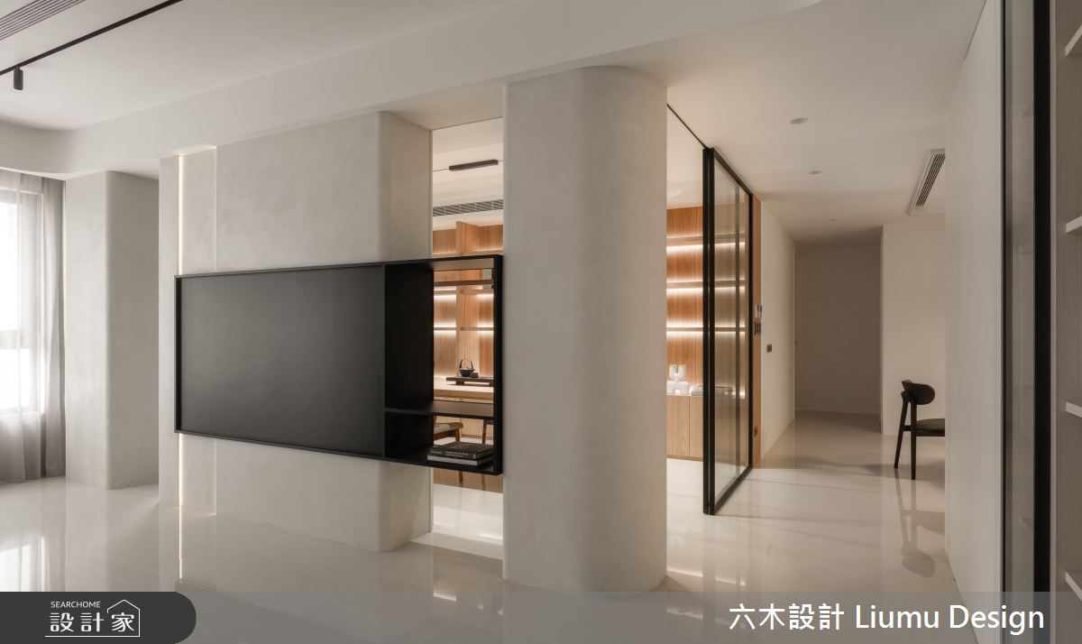 60坪中古屋(5~15年)＿現代風客廳書房走廊案例圖片＿六木設計 Liumu Design＿六木_22之7