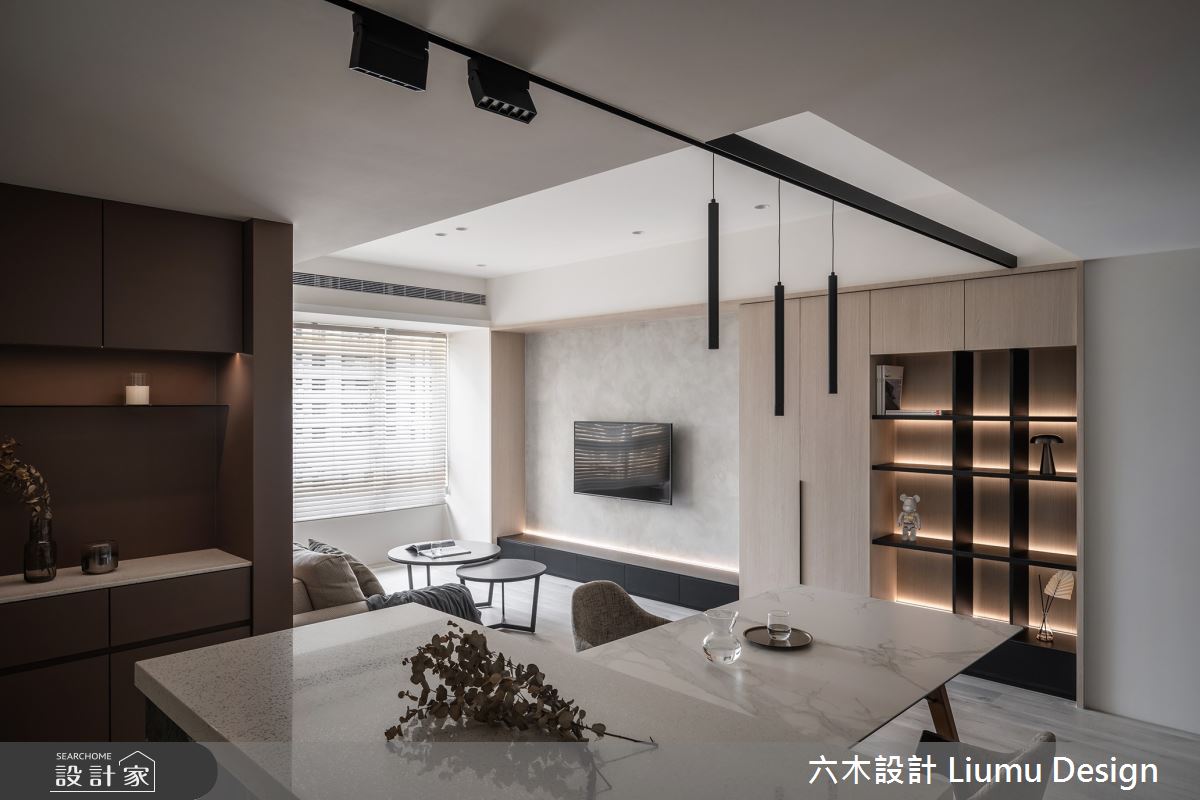 24坪老屋(16~30年)＿現代風客廳餐廳中島案例圖片＿六木設計 Liumu Design＿六木_23之7
