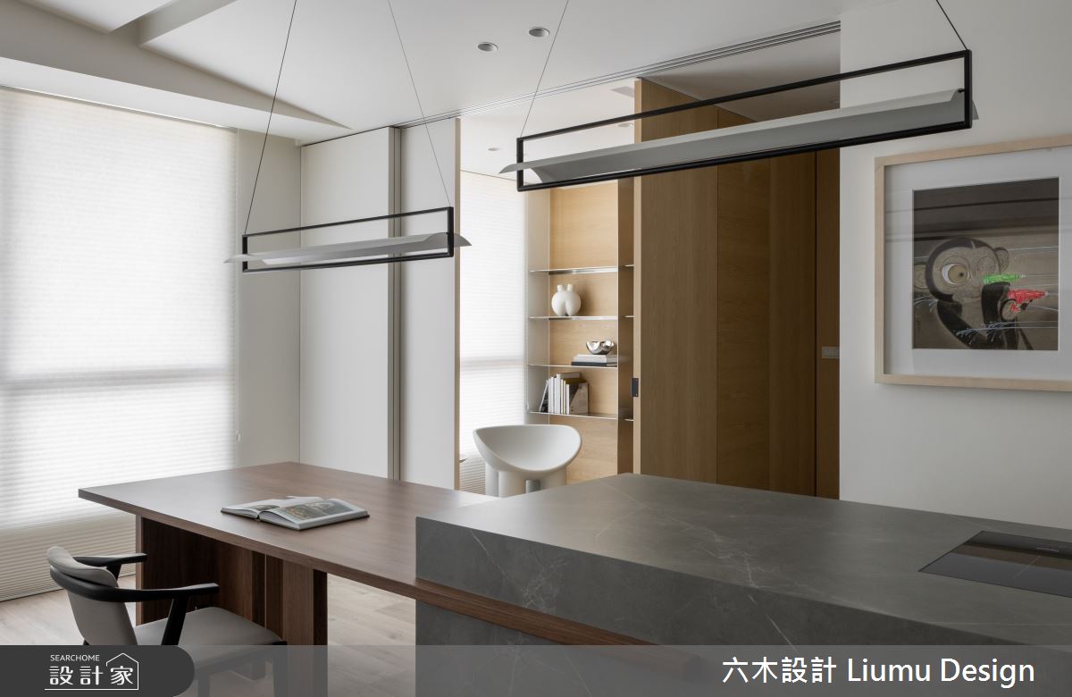 35坪新成屋(5年以下)＿北歐風餐廳書房中島案例圖片＿六木設計 Liumu Design＿六木_25之14