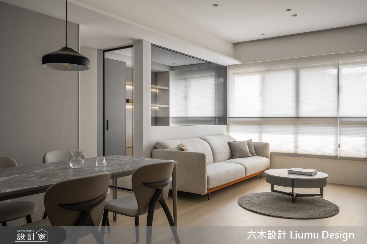 36坪中古屋(5~15年)＿簡約風客廳餐廳書房案例圖片＿六木設計 Liumu Design＿六木_33之53