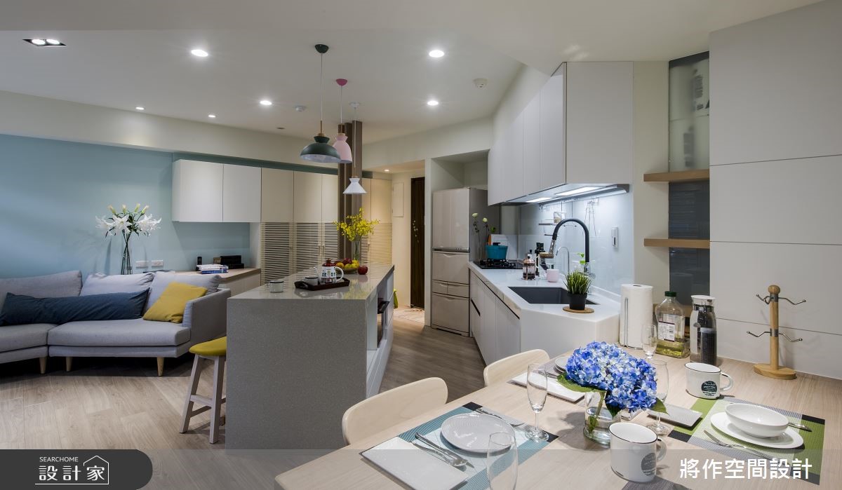 22坪中古屋(5~15年)＿簡約風餐廳廚房吧檯案例圖片＿將作空間設計工作室＿將作_20之10