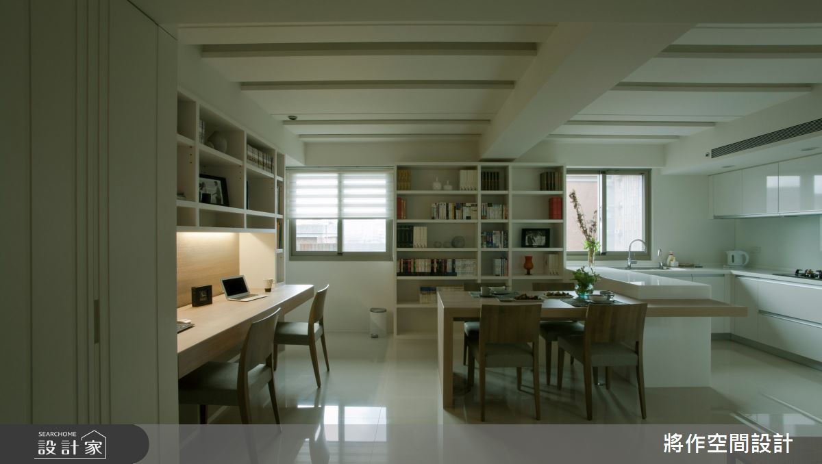 27坪老屋(31~40年)＿現代風餐廳廚房吧檯書房案例圖片＿將作空間設計工作室＿將作_22之11