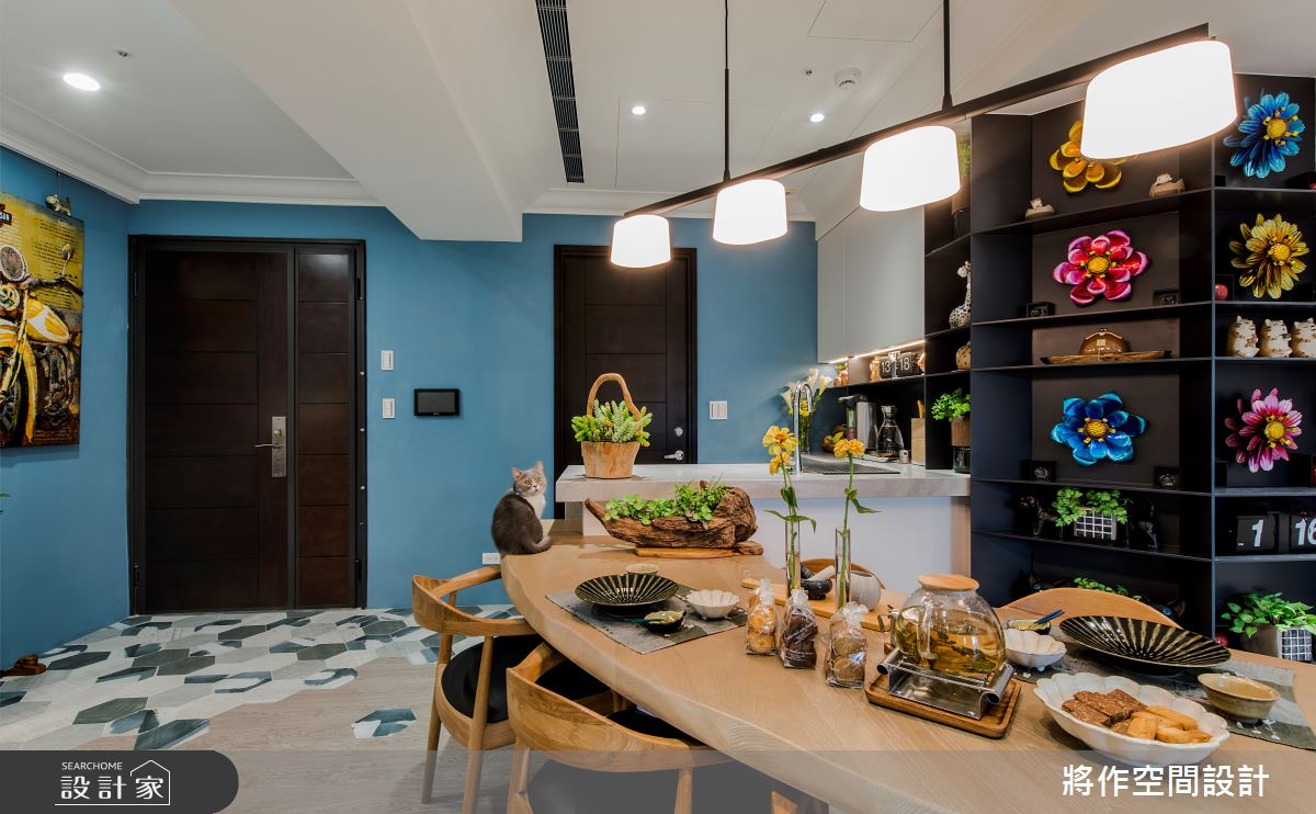 33坪新成屋(5年以下)＿現代簡約風玄關餐廳廚房中島案例圖片＿將作空間設計工作室＿將作_27之15