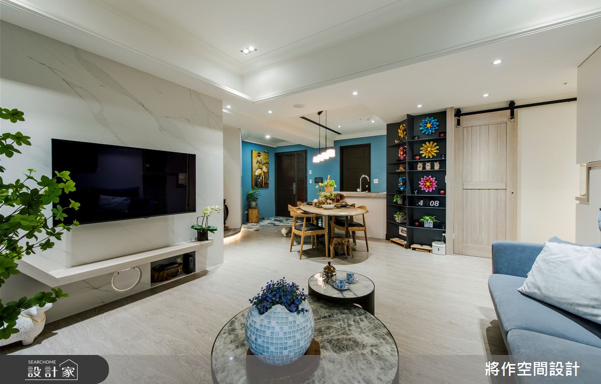 33坪新成屋(5年以下)＿現代簡約風玄關客廳餐廳廚房中島案例圖片＿將作空間設計工作室＿將作_27之12