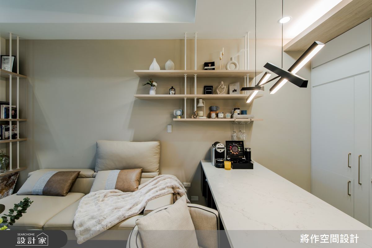14坪新成屋(5年以下)＿飯店風客廳餐廳廚房中島案例圖片＿將作空間設計工作室＿將作_30之14