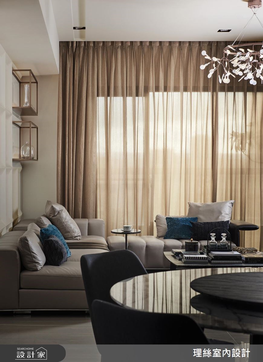 40坪中古屋(5~15年)＿現代風客廳案例圖片＿理絲室內設計有限公司＿理絲_02之17