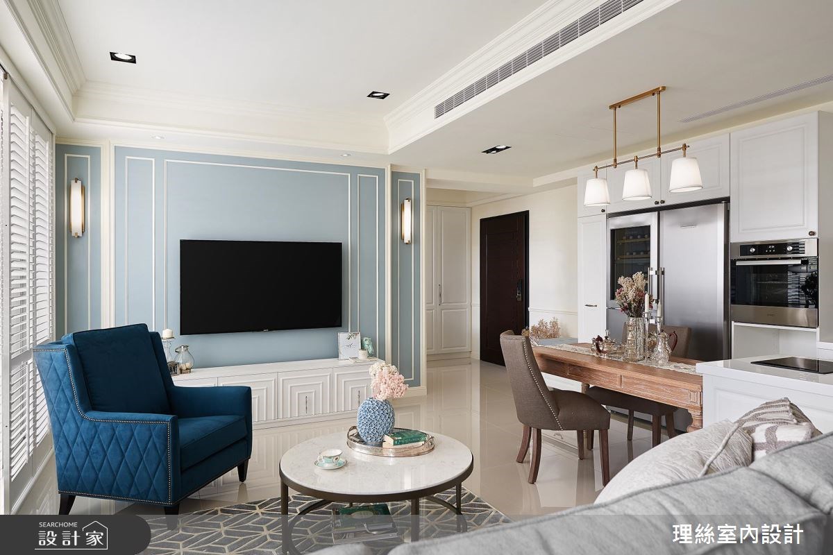 20坪新成屋(5年以下)＿美式風客廳案例圖片＿理絲室內設計有限公司＿理絲_09之7