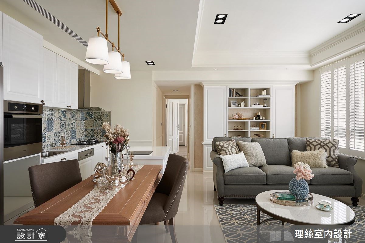 20坪新成屋(5年以下)＿美式風客廳案例圖片＿理絲室內設計有限公司＿理絲_09之10