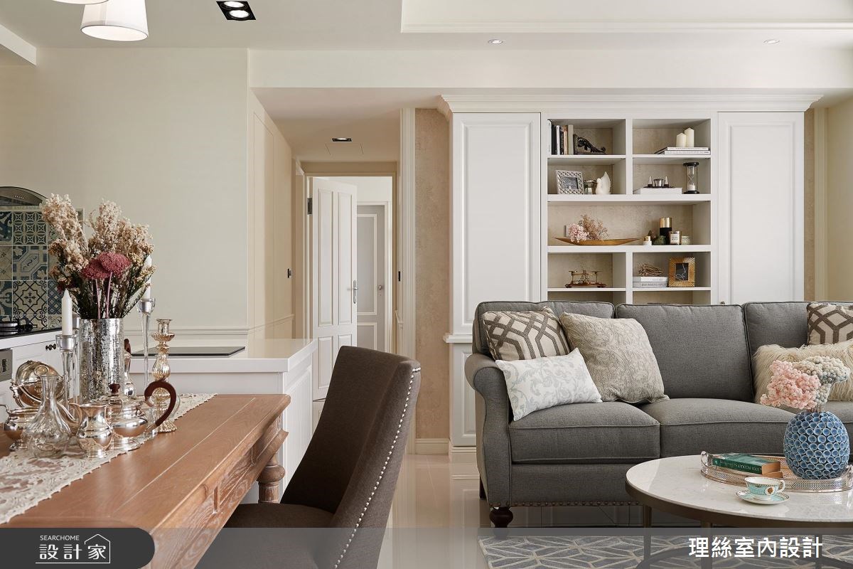 20坪新成屋(5年以下)＿美式風客廳案例圖片＿理絲室內設計有限公司＿理絲_09之13