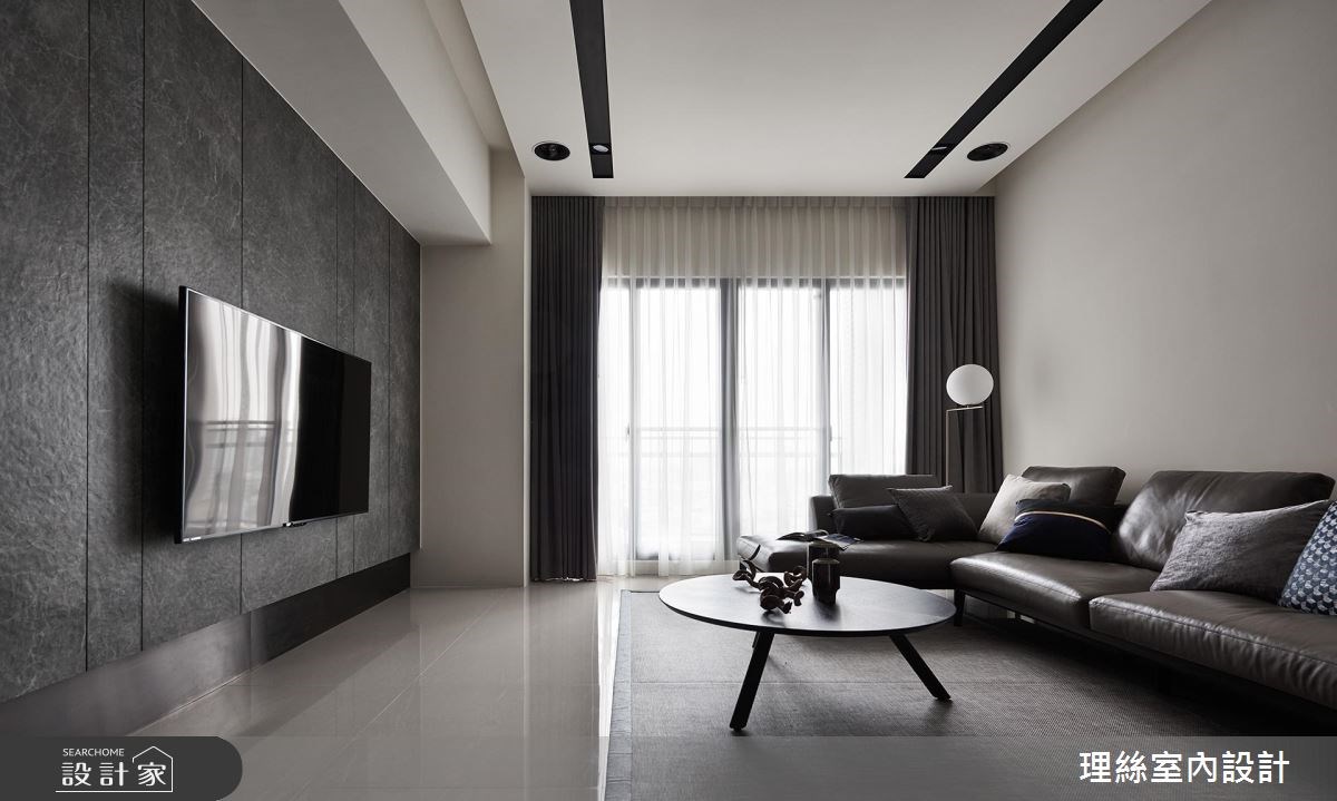 48坪新成屋(5年以下)＿現代風客廳案例圖片＿理絲室內設計有限公司＿理絲_12之5