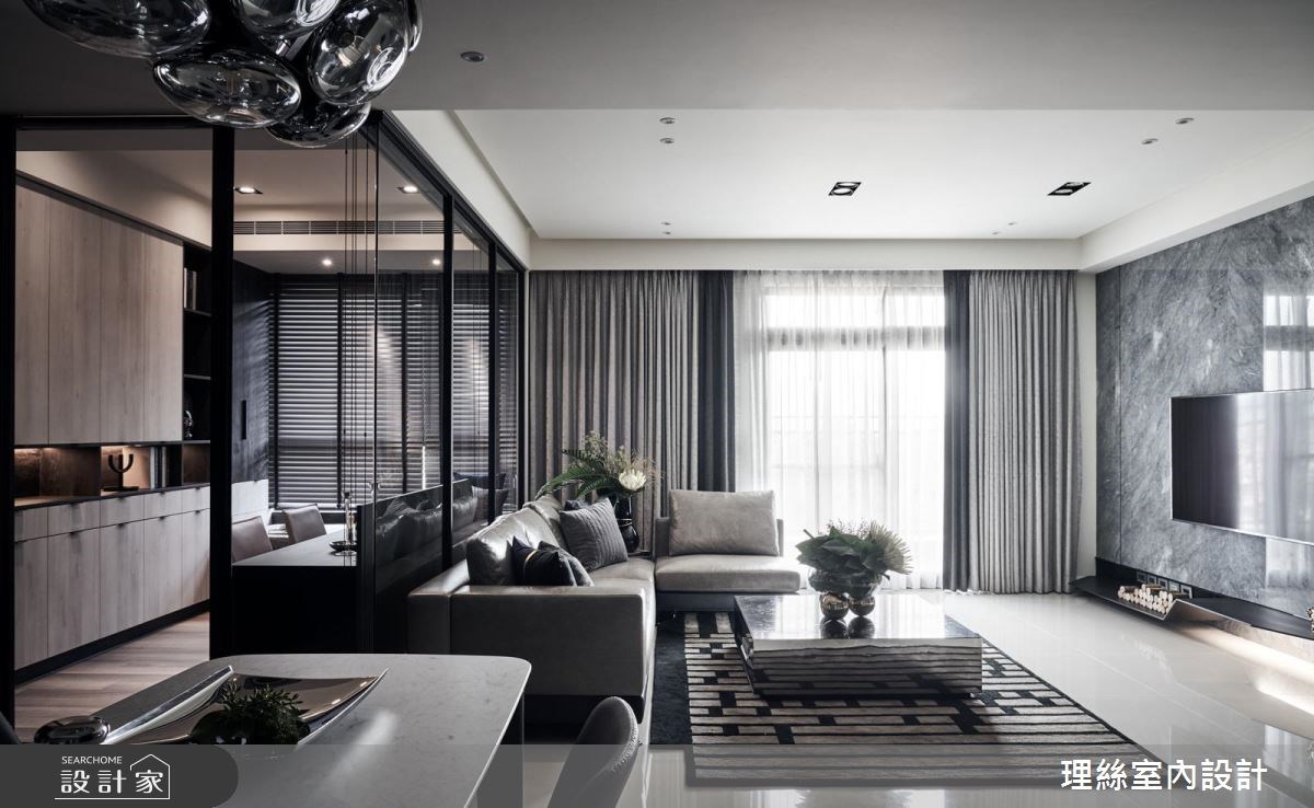 33坪新成屋(5年以下)＿現代風客廳案例圖片＿理絲室內設計有限公司＿理絲_14之1