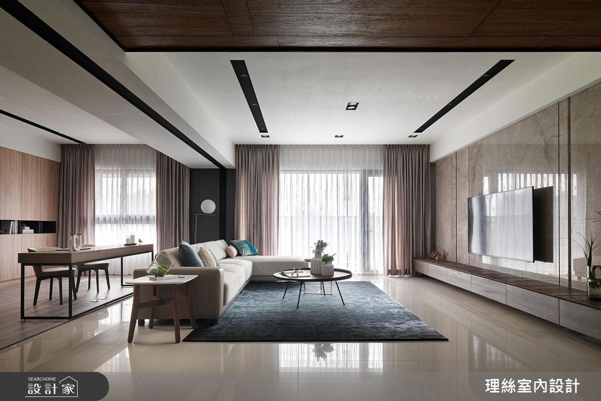 50坪新成屋(5年以下)＿現代風客廳案例圖片＿理絲室內設計有限公司＿理絲_16之3