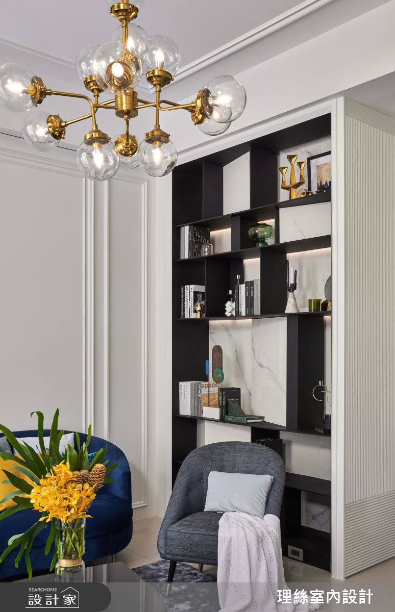 35坪新成屋(5年以下)＿新古典客廳案例圖片＿理絲室內設計有限公司＿理絲_20之4