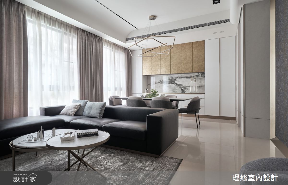 30坪新成屋(5年以下)＿新中式風客廳案例圖片＿理絲室內設計有限公司＿理絲_23之3