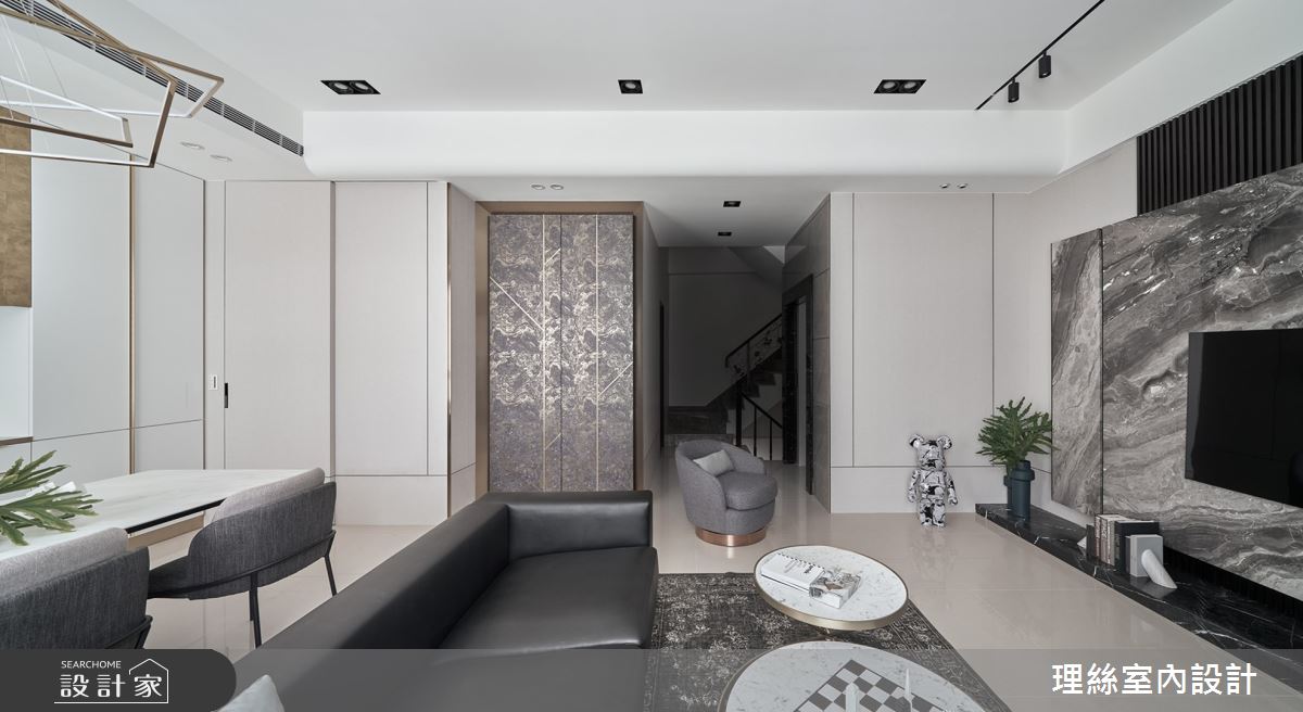 30坪新成屋(5年以下)＿新中式風玄關客廳案例圖片＿理絲室內設計有限公司＿理絲_23之14