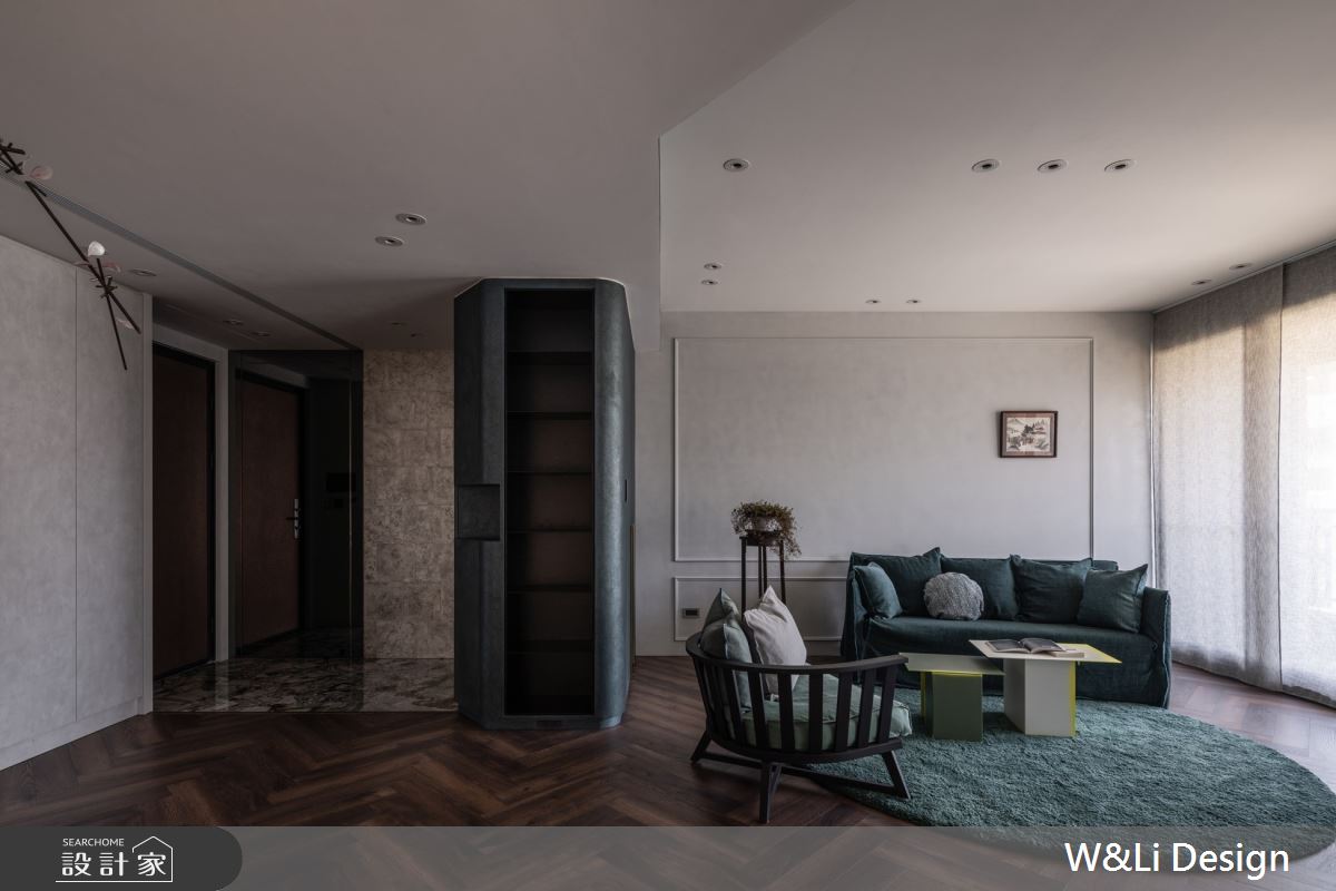 32坪新成屋(5年以下)＿混搭風玄關客廳案例圖片＿W&Li Design  十穎設計有限公司＿十穎_14之3