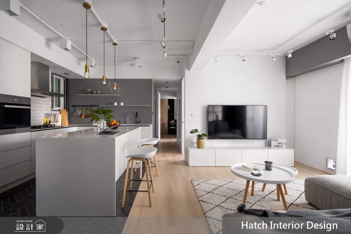 26坪中古屋(5~15年)＿現代風吧檯案例圖片＿合砌設計有限公司＿合砌_純白印象之1