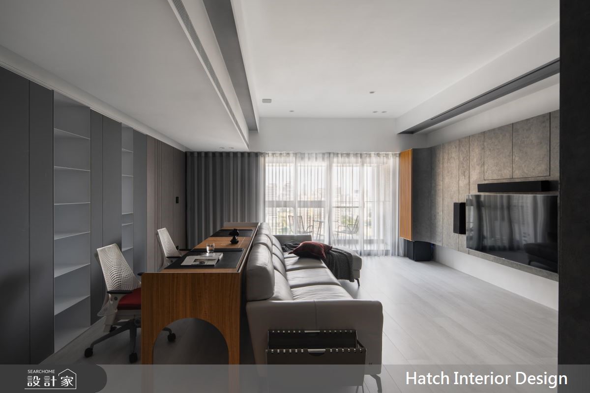 32坪新成屋(5年以下)＿現代風客廳書房案例圖片＿合砌設計有限公司＿合砌_序列之11