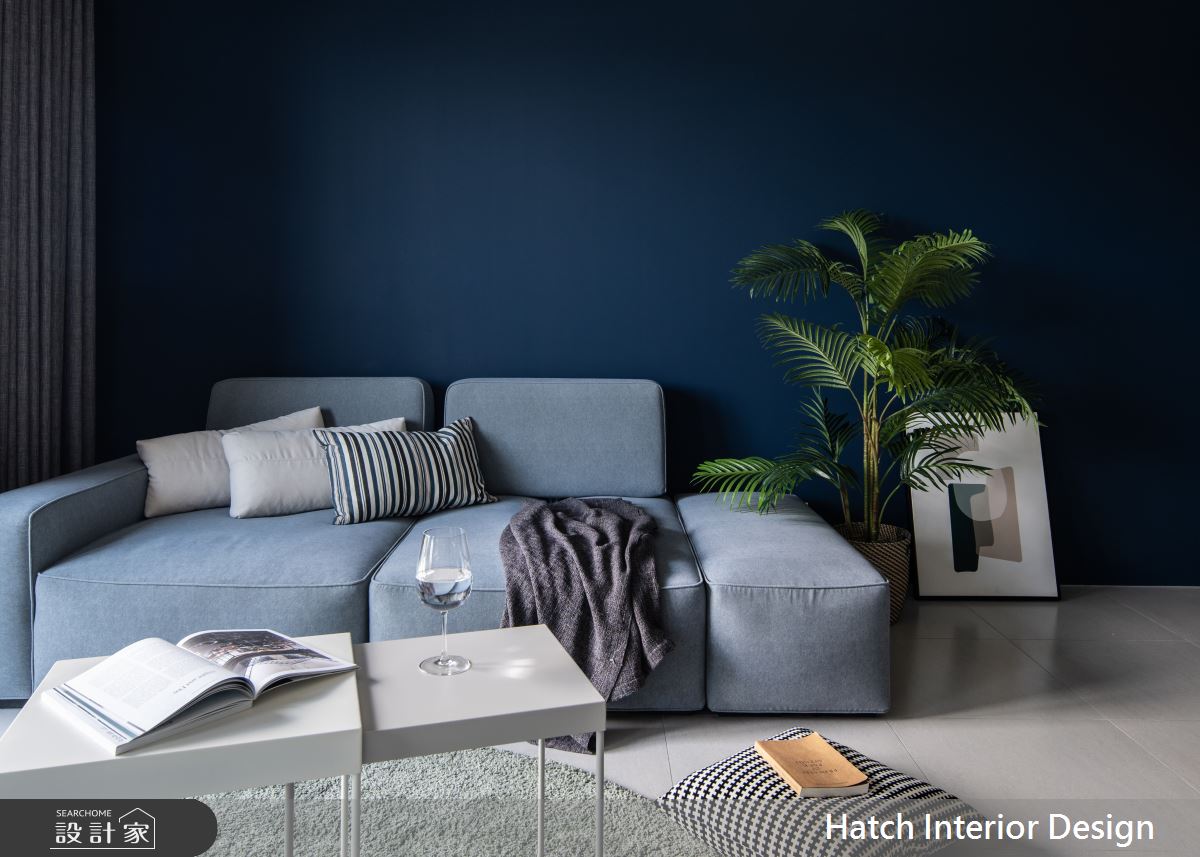 22坪預售屋＿現代風客廳案例圖片＿合砌設計有限公司＿合砌_藍調 1+1之2