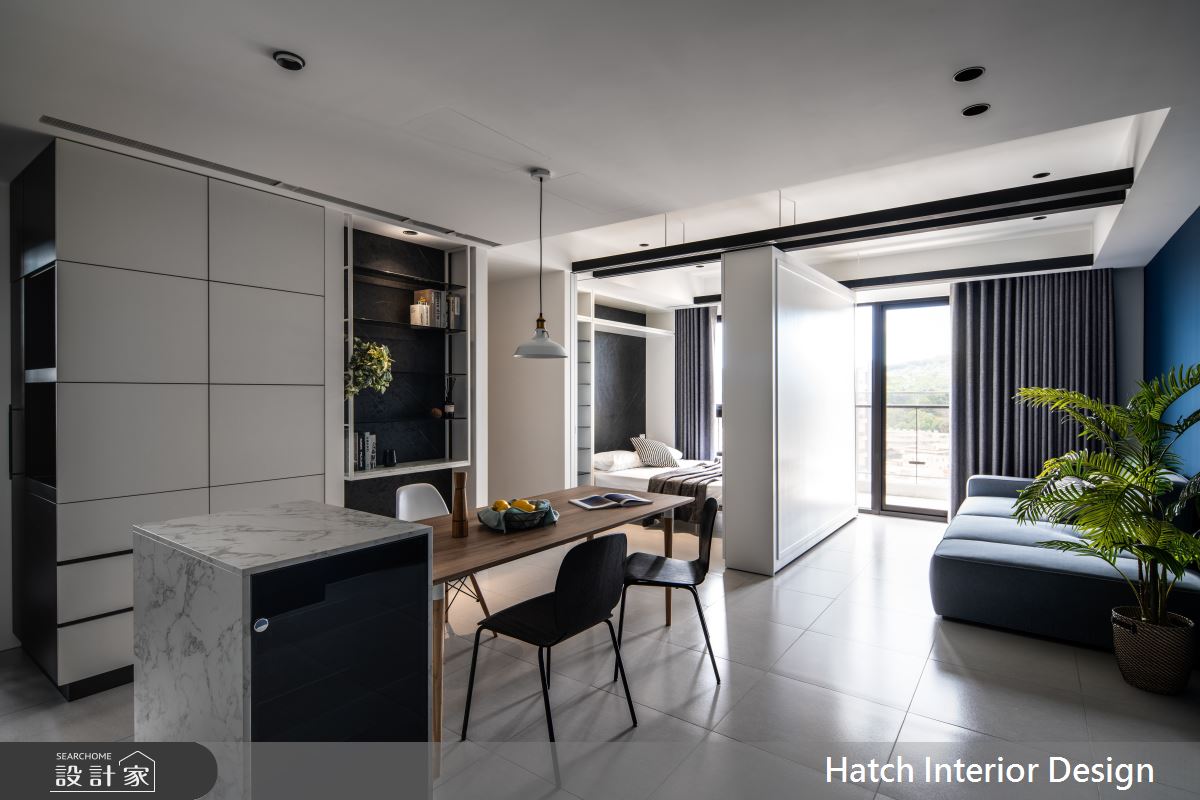 22坪預售屋＿現代風餐廳案例圖片＿合砌設計有限公司＿合砌_藍調 1+1之6