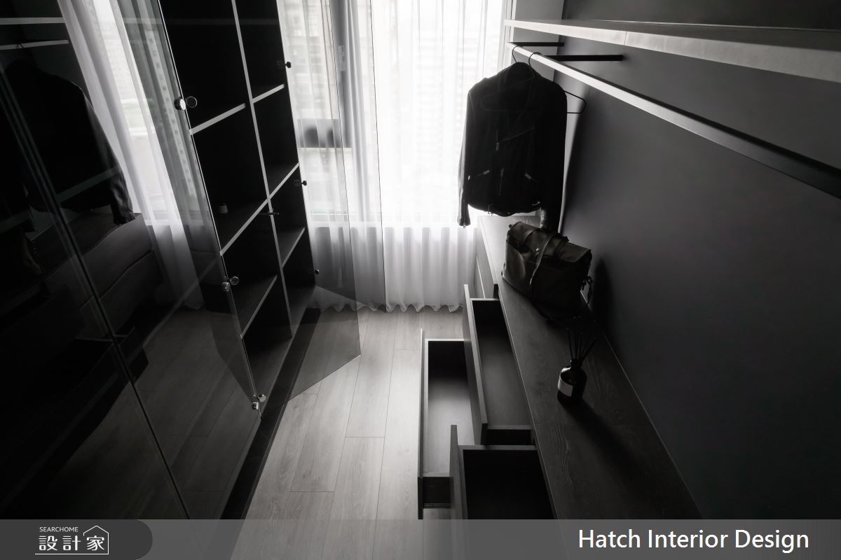 27坪新成屋(5年以下)＿現代風更衣間案例圖片＿合砌設計有限公司＿合砌_非黑即白之19