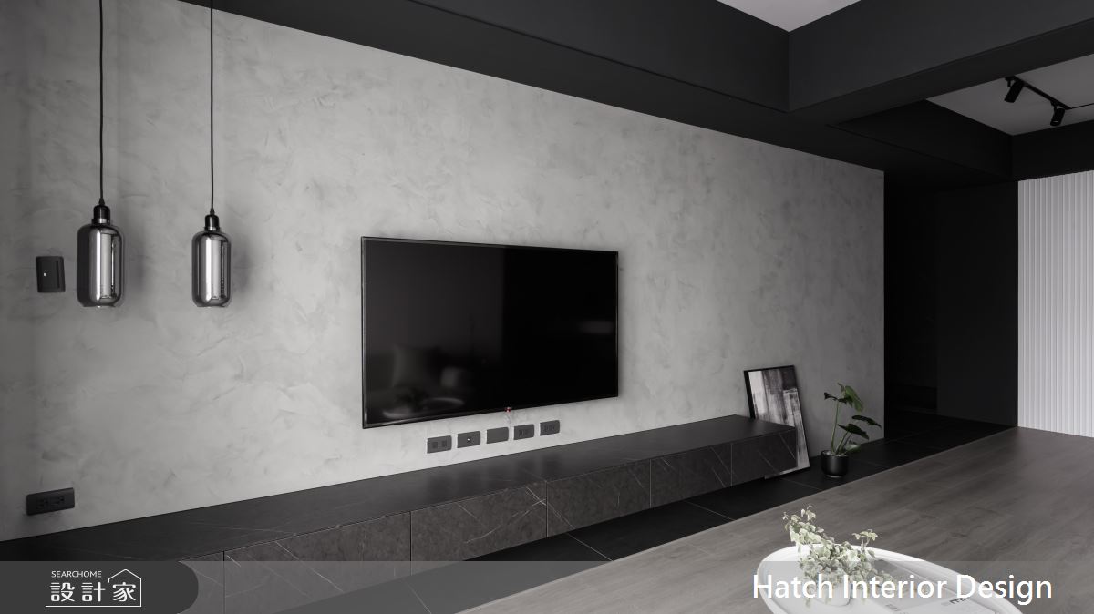 27坪新成屋(5年以下)＿現代風客廳案例圖片＿合砌設計有限公司＿合砌_非黑即白之7