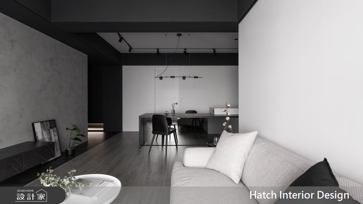 27坪新成屋(5年以下)＿現代風客廳案例圖片＿合砌設計有限公司＿合砌_非黑即白之8