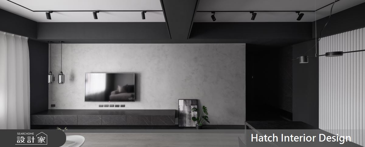 27坪新成屋(5年以下)＿現代風客廳案例圖片＿合砌設計有限公司＿合砌_非黑即白之6