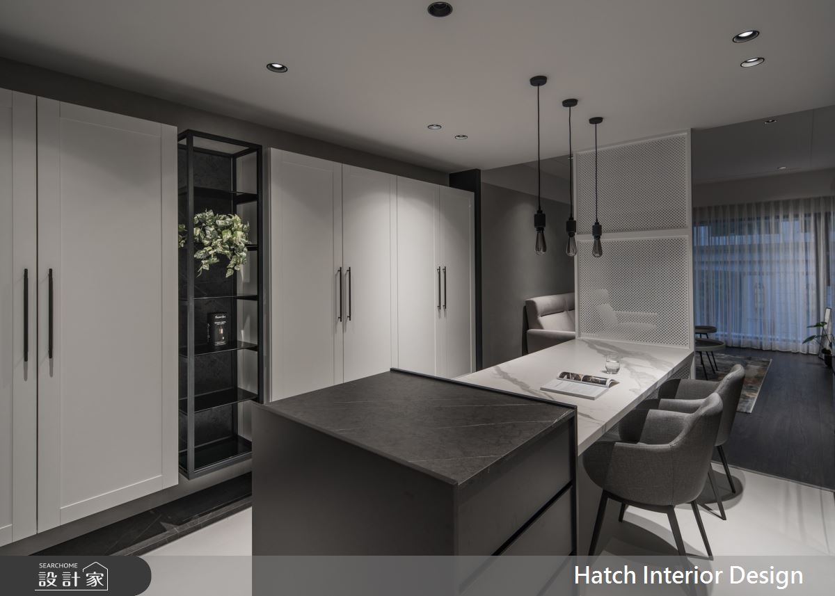 27坪中古屋(5~15年)＿現代風餐廳中島案例圖片＿合砌設計有限公司＿合砌_黑即是彩之5