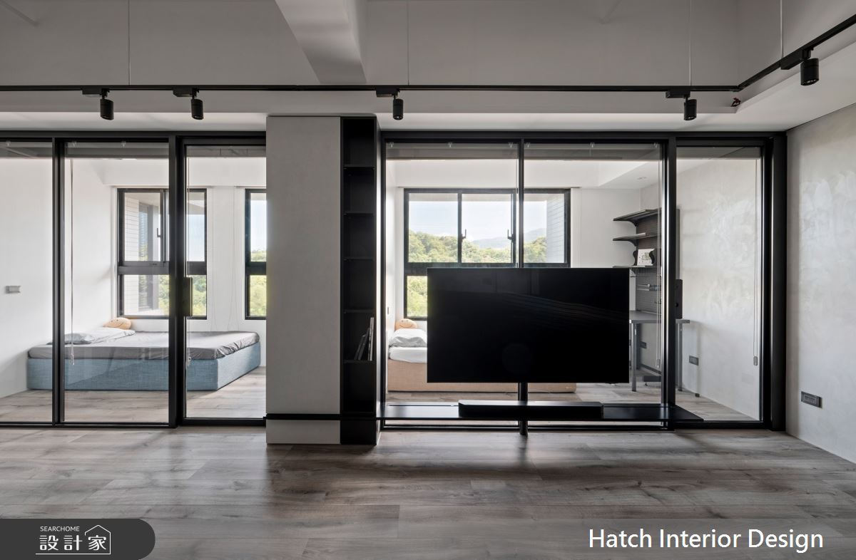 21坪預售屋＿現代風客廳臥室案例圖片＿合砌設計有限公司＿合砌_引光之2