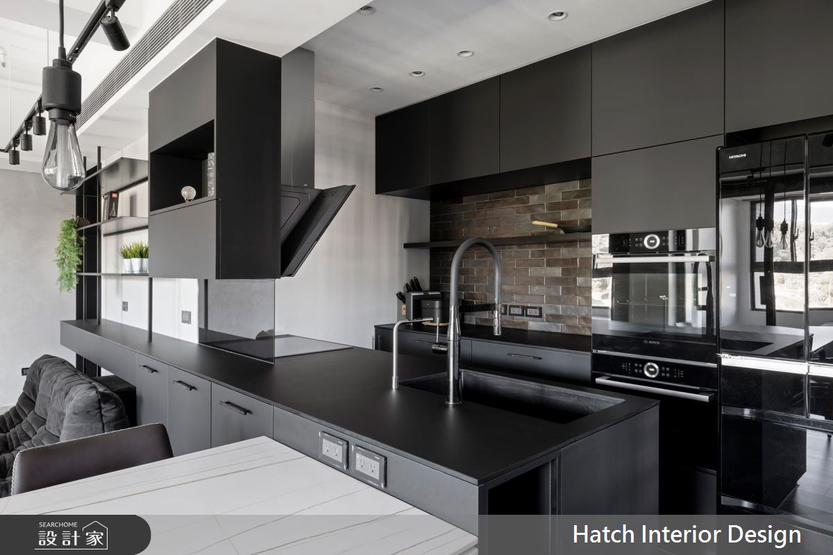 21坪預售屋＿現代風客廳餐廳廚房中島案例圖片＿合砌設計有限公司＿合砌_引光之9