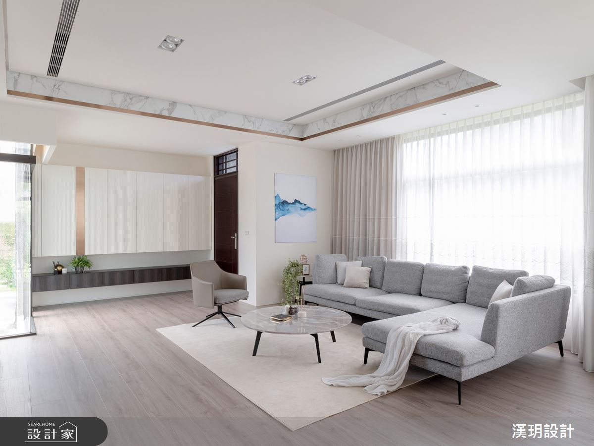 57坪新成屋(5年以下)＿簡約風客廳案例圖片＿漢玥室內裝修設計有限公司＿漢玥_09之1