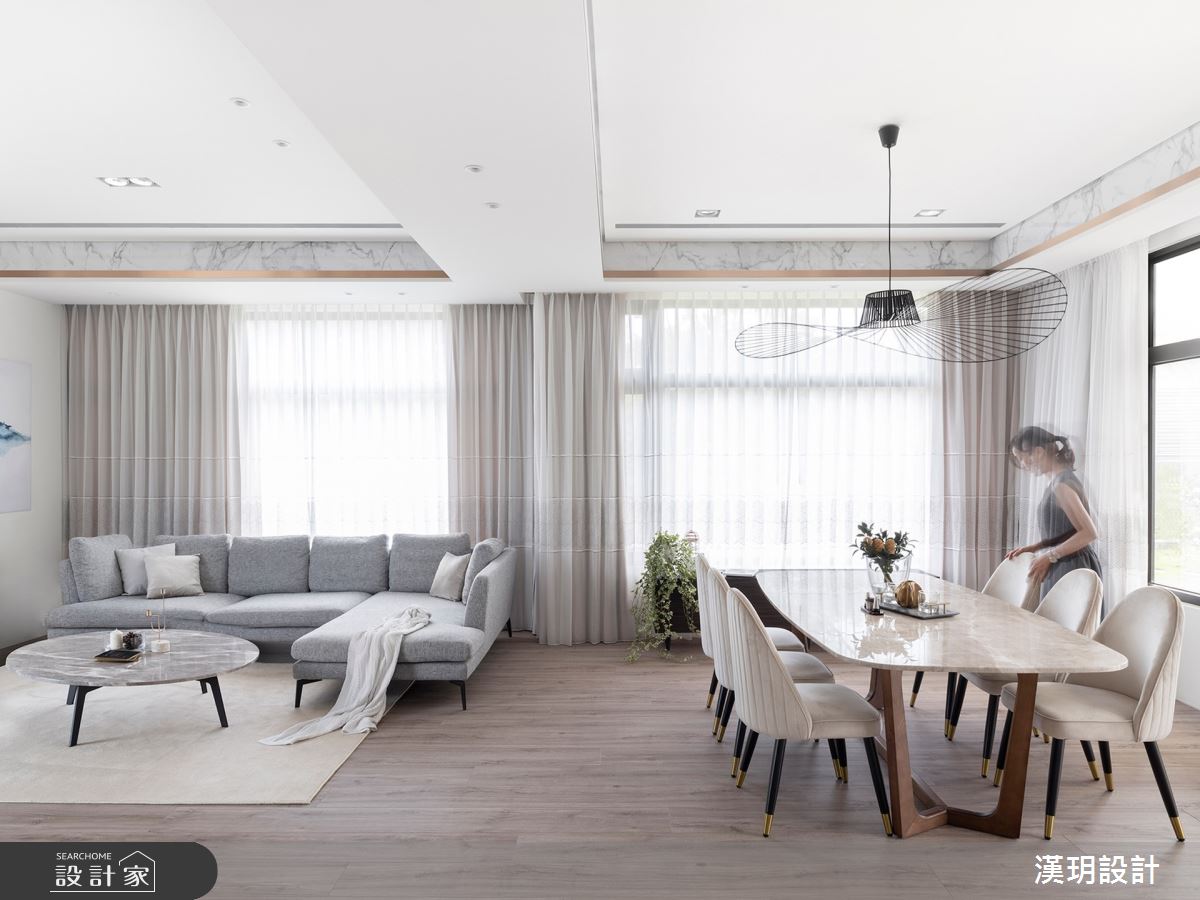 57坪新成屋(5年以下)＿簡約風客廳餐廳案例圖片＿漢玥室內裝修設計有限公司＿漢玥_09之6