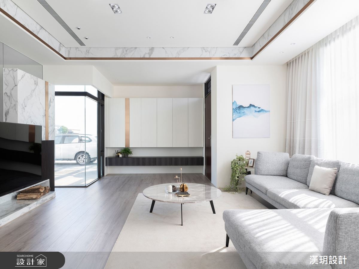 57坪新成屋(5年以下)＿簡約風客廳案例圖片＿漢玥室內裝修設計有限公司＿漢玥_09之2