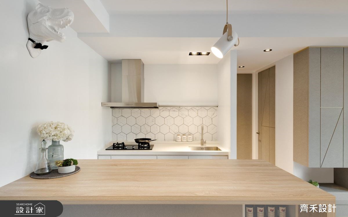 16坪中古屋(5~15年)＿北歐風廚房案例圖片＿齊禾設計有限公司＿齊禾_17之8