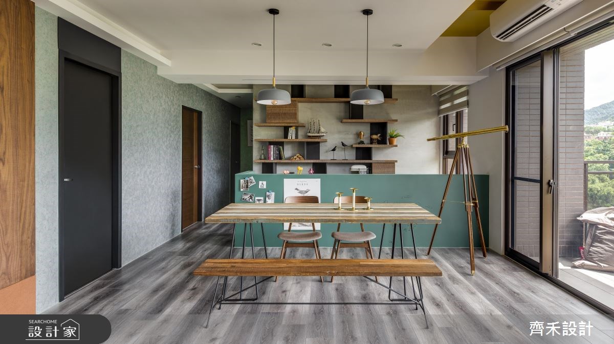 40坪新成屋(5年以下)＿混搭風餐廳案例圖片＿齊禾設計有限公司＿齊禾_21之4