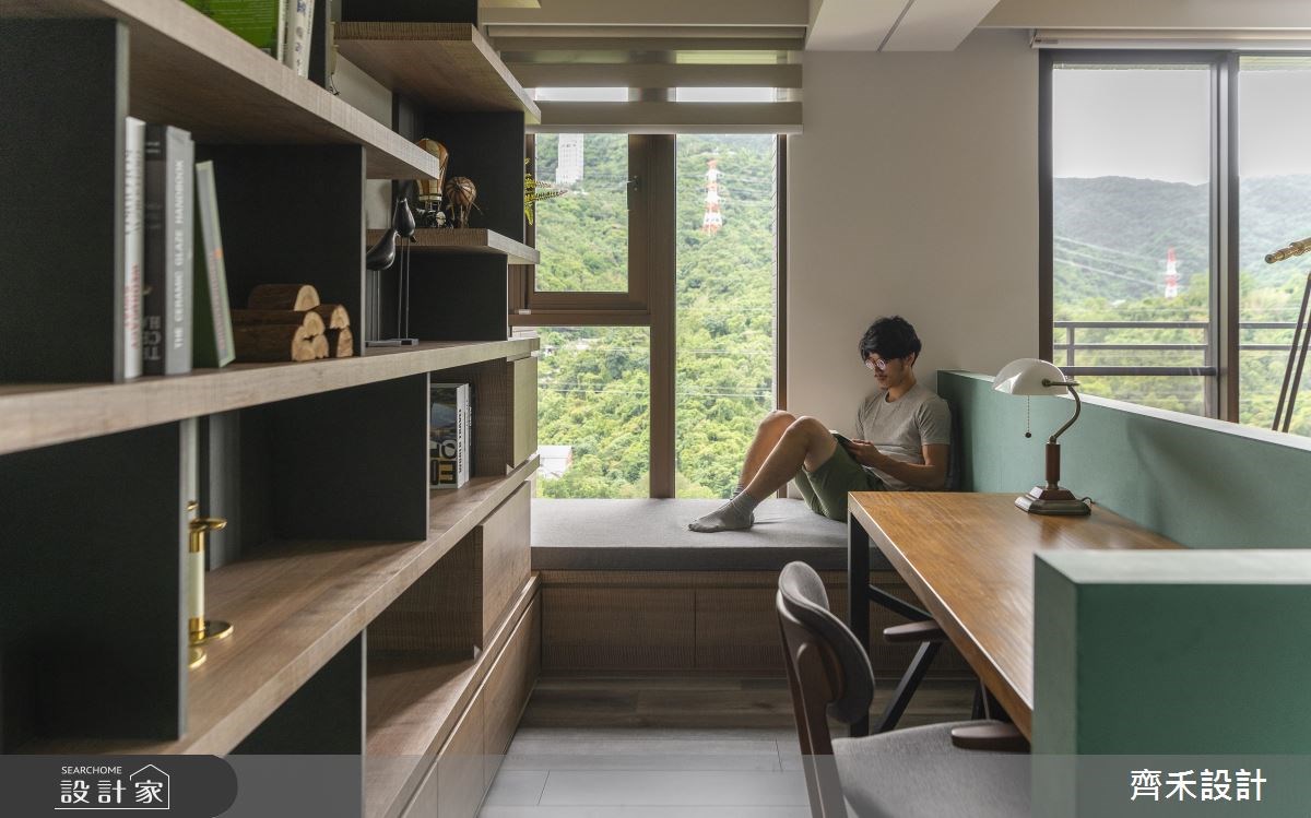 40坪新成屋(5年以下)＿混搭風工作區臥榻案例圖片＿齊禾設計有限公司＿齊禾_21之3497