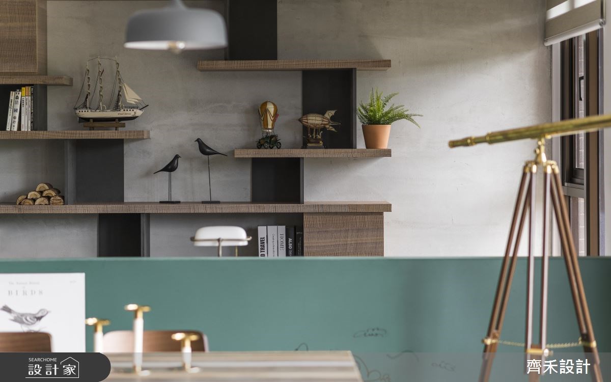 40坪新成屋(5年以下)＿混搭風工作區案例圖片＿齊禾設計有限公司＿齊禾_21之9