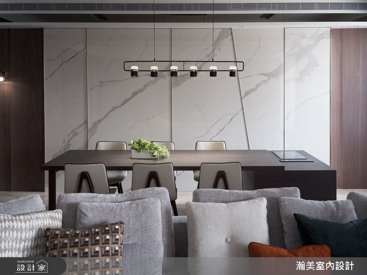 60坪新成屋(5年以下)＿混搭風客廳案例圖片＿瀚美室內設計＿瀚美_現代x美式的理想交織之8