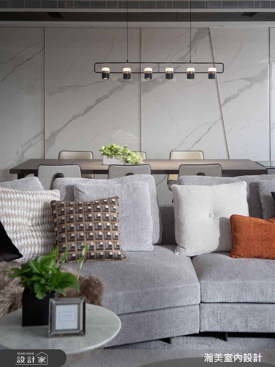 60坪新成屋(5年以下)＿混搭風客廳案例圖片＿瀚美室內設計＿瀚美_現代x美式的理想交織之9