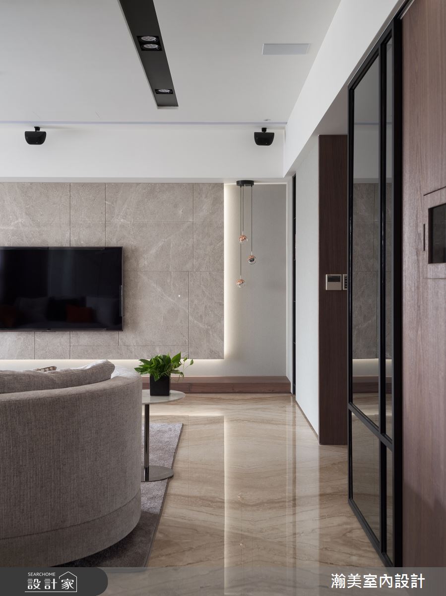 60坪新成屋(5年以下)＿混搭風客廳案例圖片＿瀚美室內設計＿瀚美_現代x美式的理想交織之10