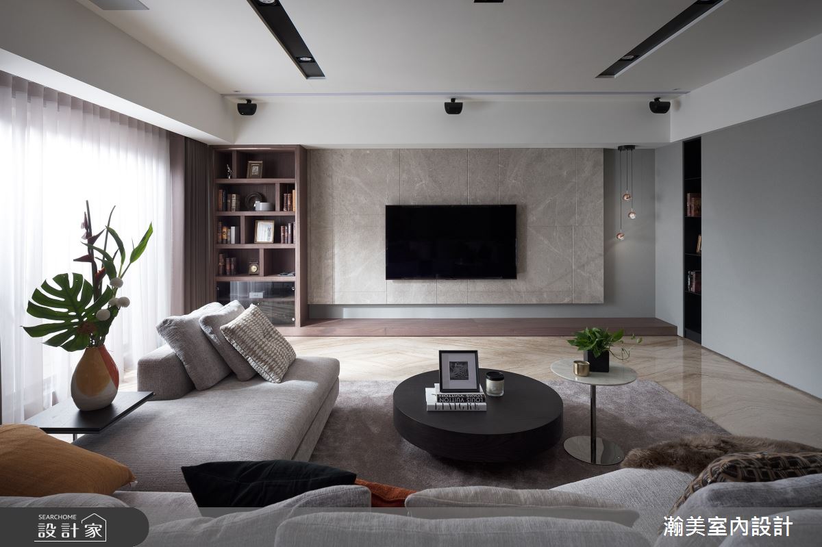60坪新成屋(5年以下)＿混搭風客廳案例圖片＿瀚美室內設計＿瀚美_現代x美式的理想交織之11