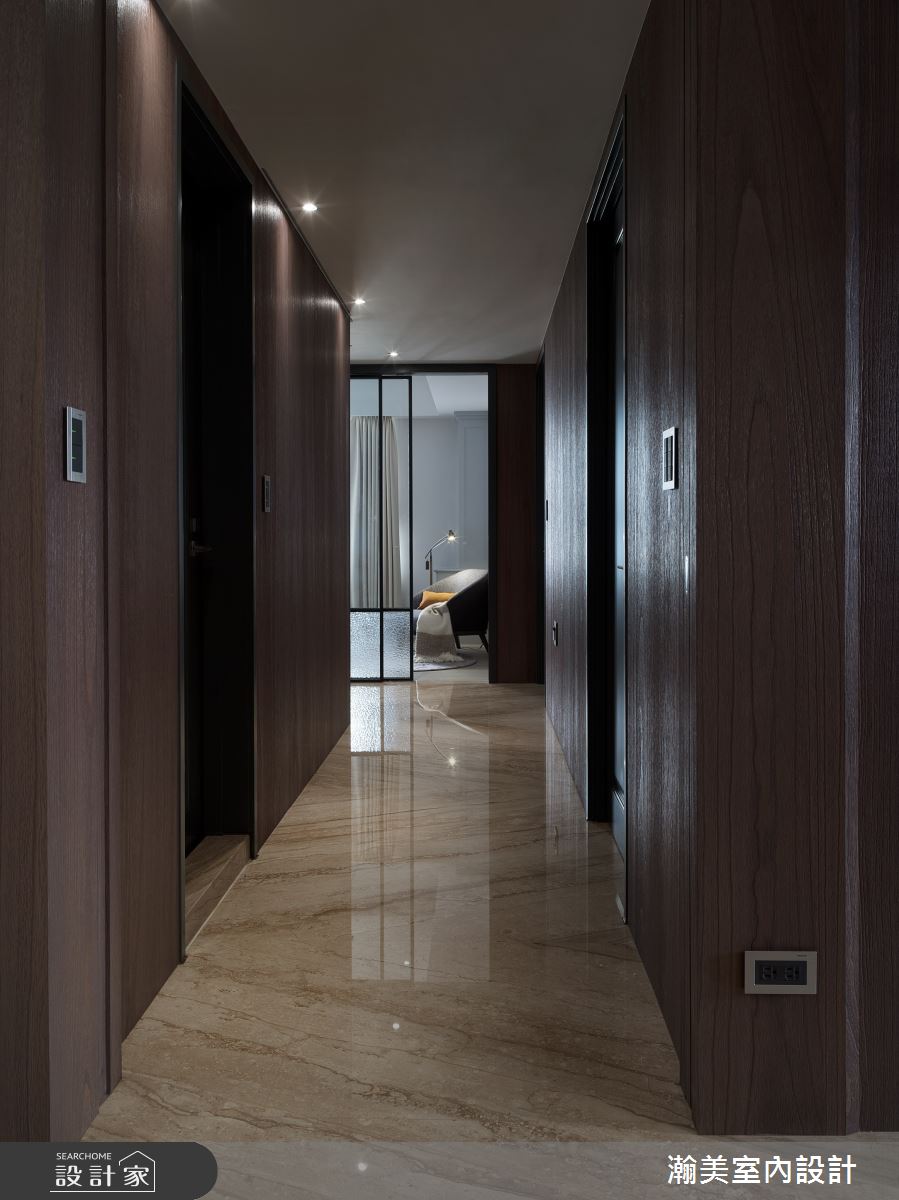 60坪新成屋(5年以下)＿混搭風走廊案例圖片＿瀚美室內設計＿瀚美_現代x美式的理想交織之14
