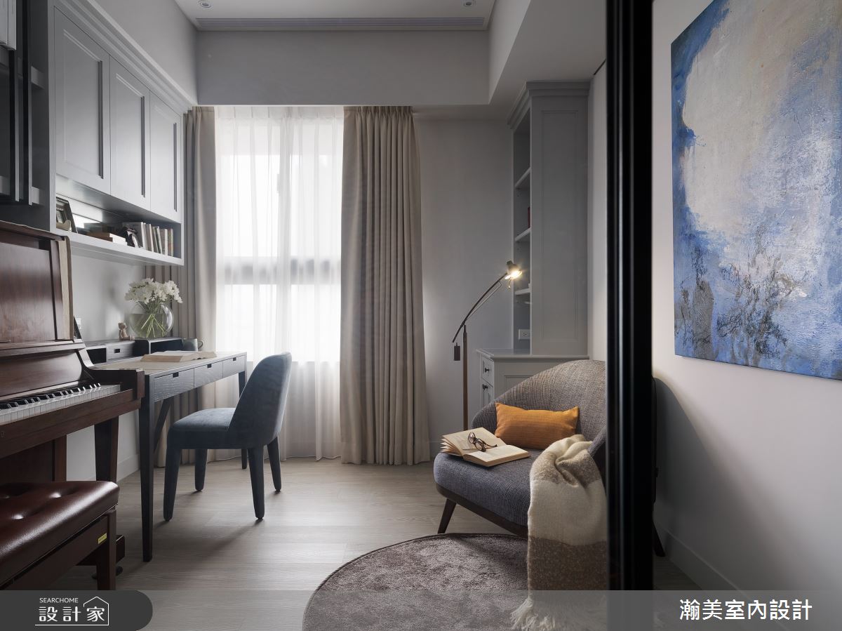 60坪新成屋(5年以下)＿混搭風多功能室案例圖片＿瀚美室內設計＿瀚美_現代x美式的理想交織之16