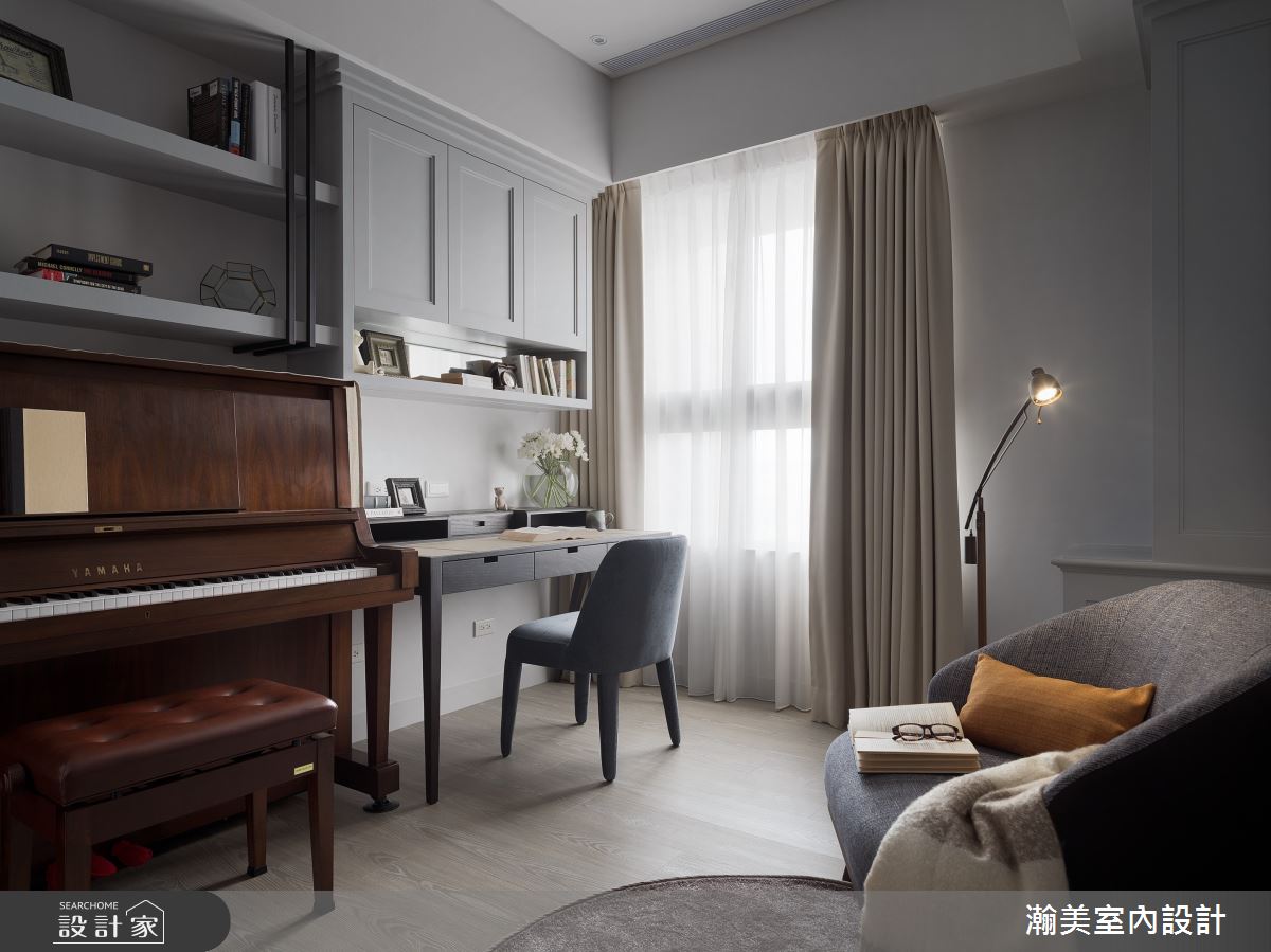 60坪新成屋(5年以下)＿混搭風多功能室案例圖片＿瀚美室內設計＿瀚美_現代x美式的理想交織之17