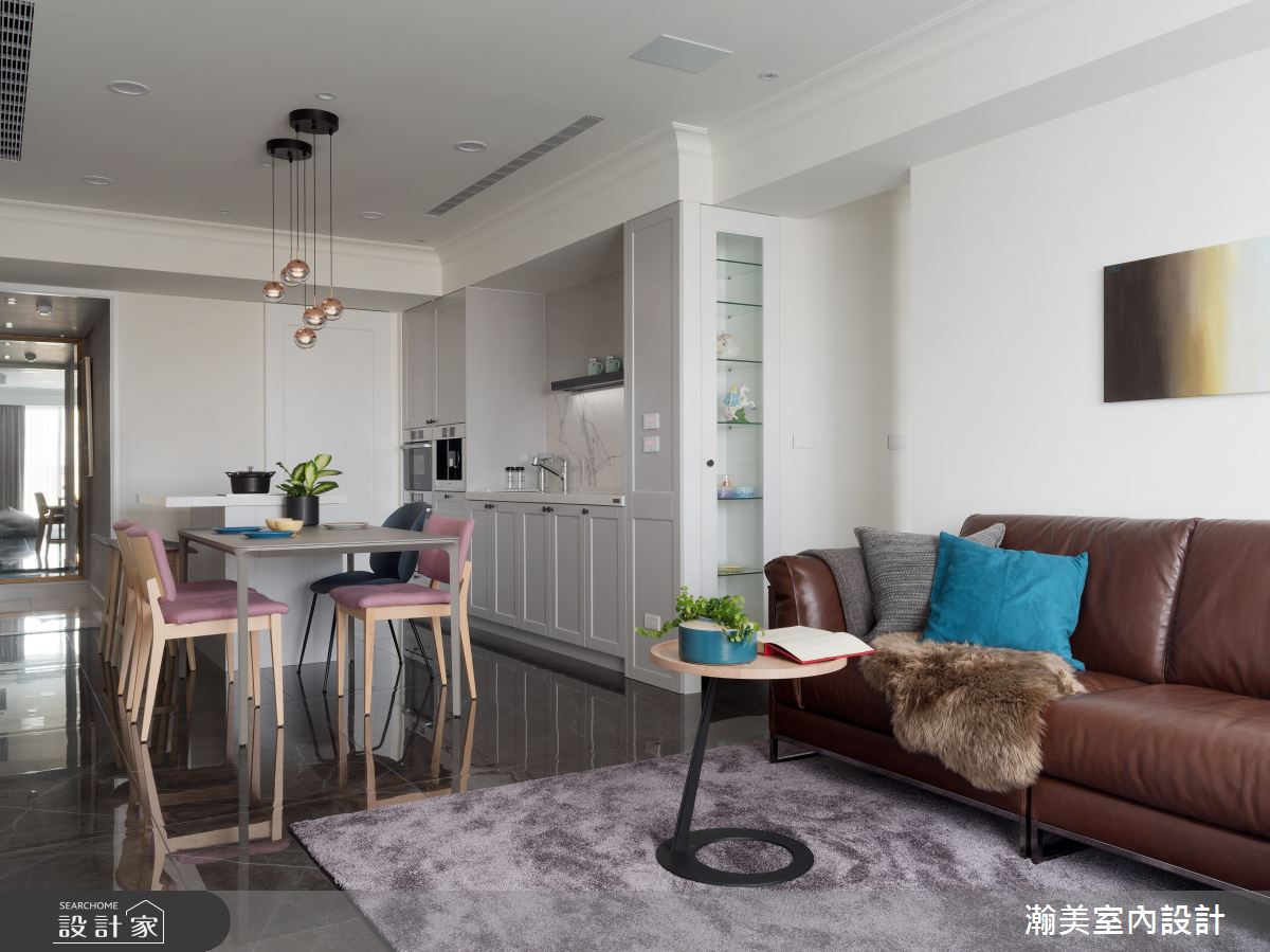 毛胚屋＿現代風客廳案例圖片＿瀚美室內設計＿瀚美_美式の小清新之6