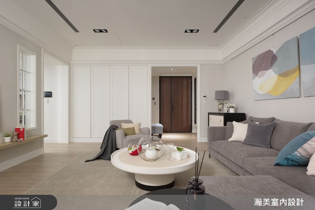 43坪新成屋(5年以下)＿美式風客廳案例圖片＿瀚美室內設計＿瀚美_築一段美好生活之5